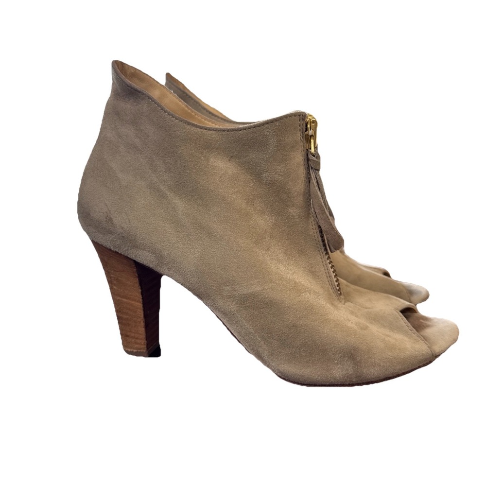 Paul Green Tina Italian Suede Boot Beige 9.5 US Handmade in Austria Arch Support